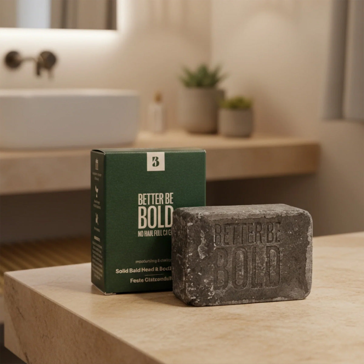 Solid Bald Head & Body Wash Bar 110 g