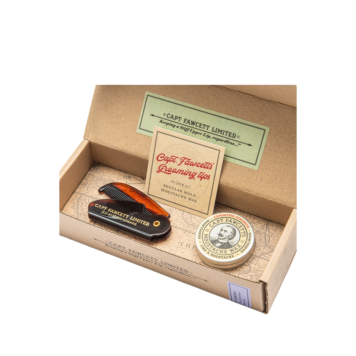 Expedition Strength Moustache Wax & Comb Gift Set
