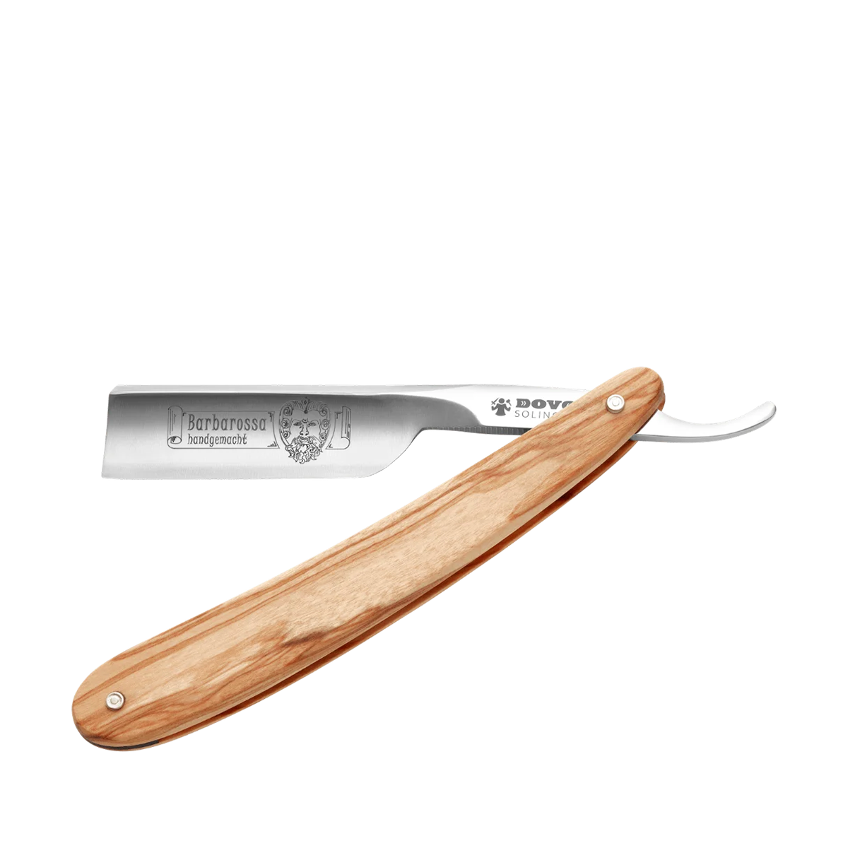 Barbarossa Straight Razor Olive Wood 5/8