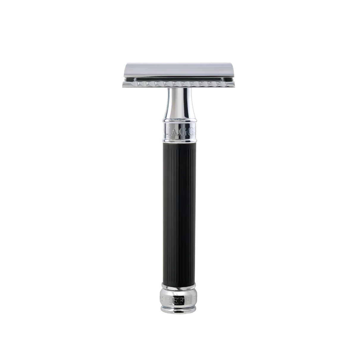 DE86 Safety Razor Rubber Coated Black