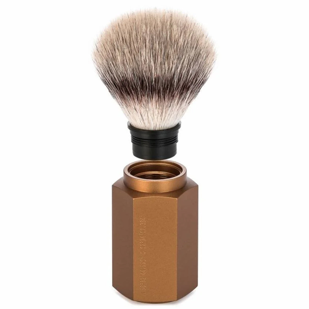 Scheerkwast Silvertip Hexagon Bronze (M)