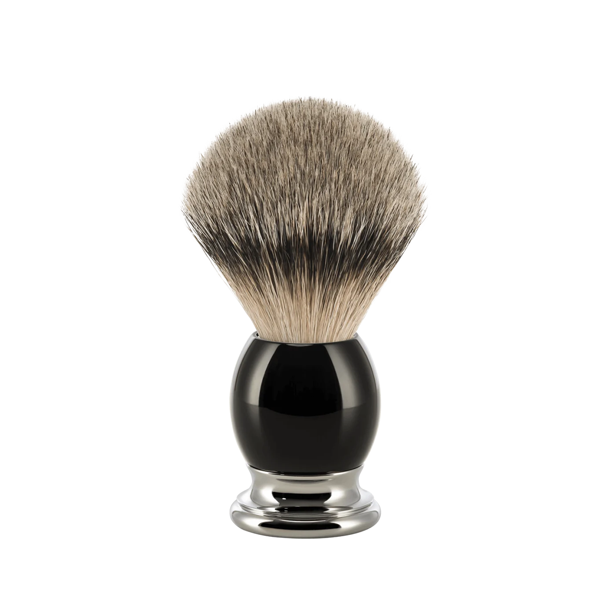 Sophist Silvertip Shaving Brush Black L