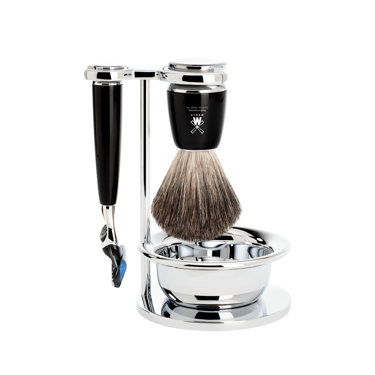 Rytmo Fusion Shaving Set Black 4-Piece