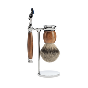 Sophist Fusion Shaving Set Ironwood 3-Piece