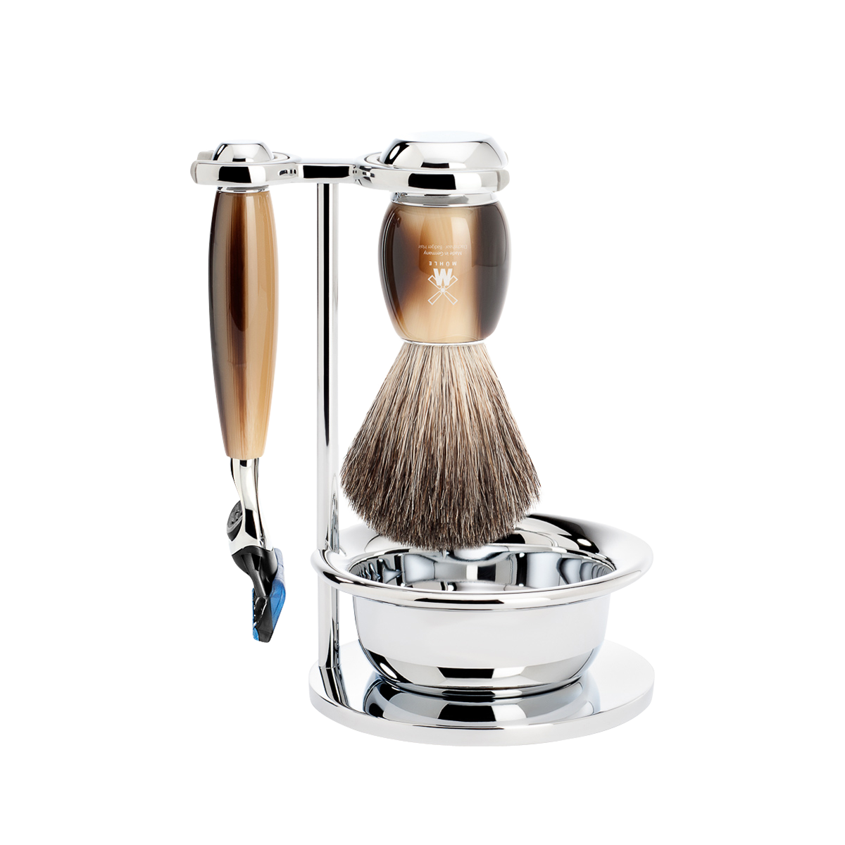 Vivo Fusion Shaving Set Horn 4-Piece