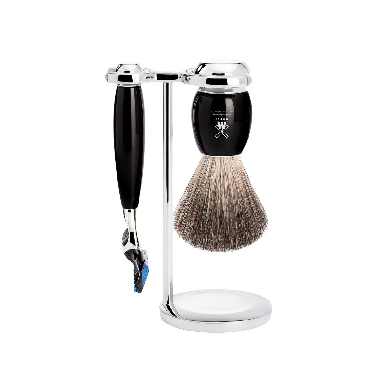 Vivo Fusion Shaving Set Black 3-Piece