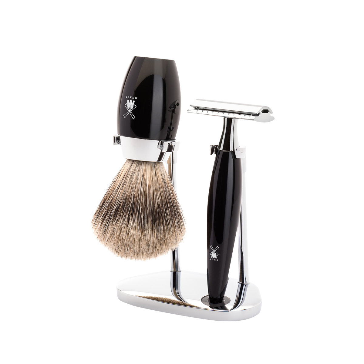 Kosmo Shaving Set Black 3-Piece