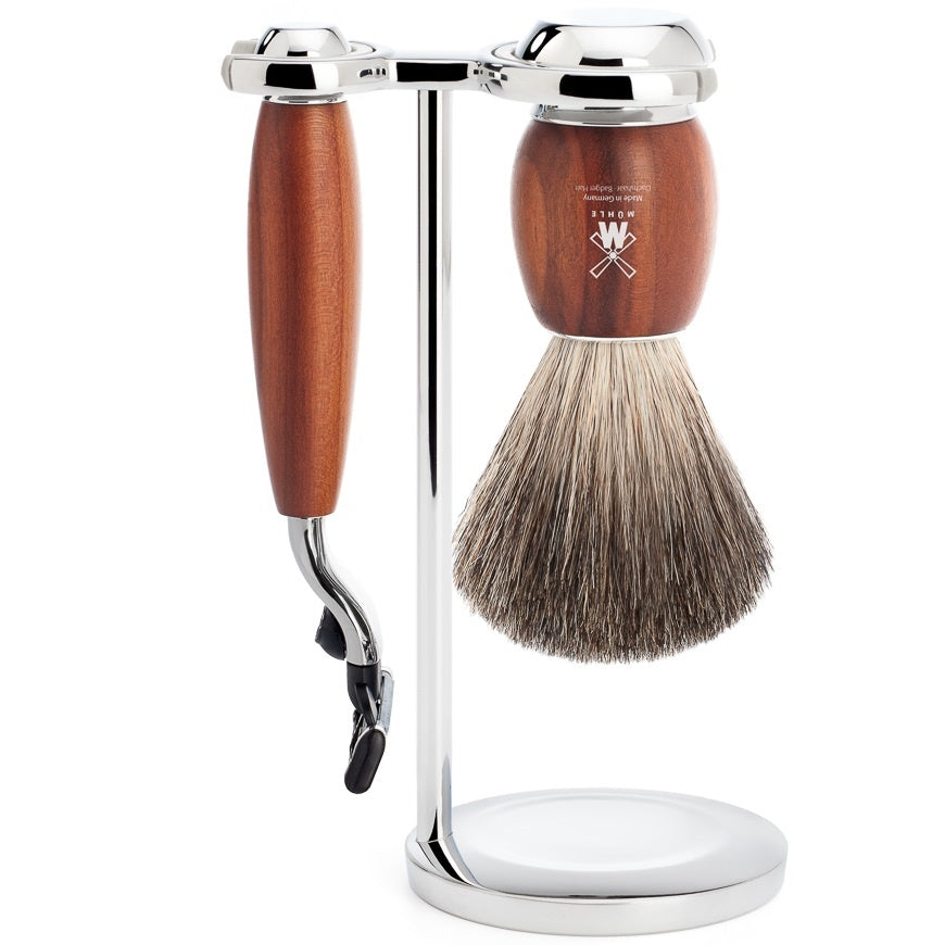 Scheerset Mach3 Vivo Pruimenhout (3-delig)