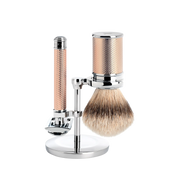 Traditional Shaving Set Rose Gold 3-Piece