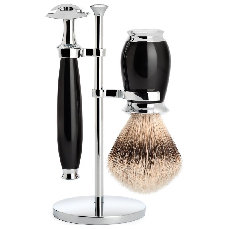 Scheerset Purist Zwart (3-delig)