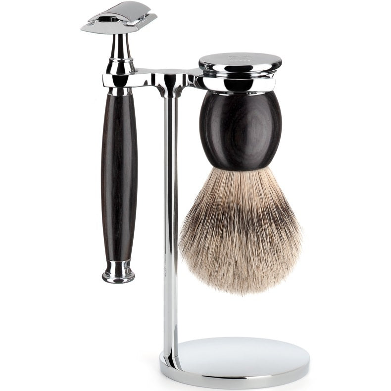 Sophist Scheerkwast & Razor Standaard Chroom