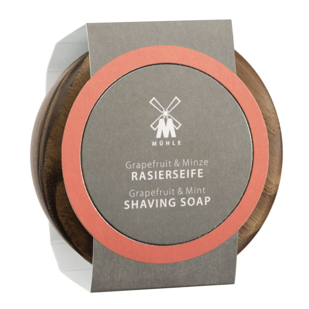 Scheerzeep Grapefruit & Mint 65g - Hout