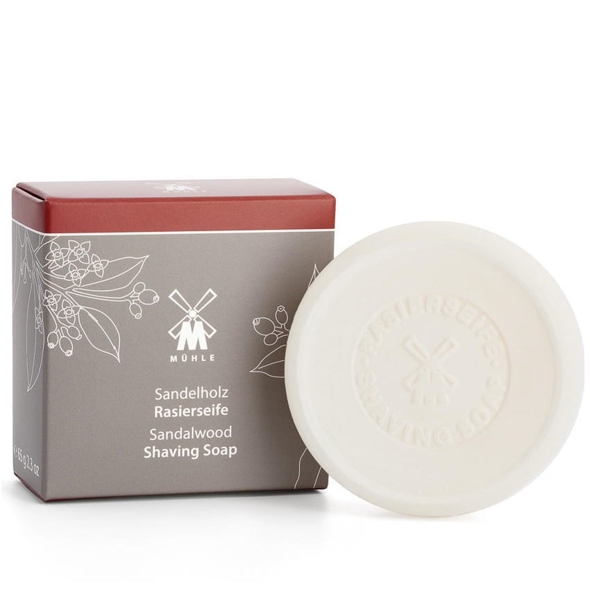 Scheerzeep Sandalwood - Navulverpakking 65g