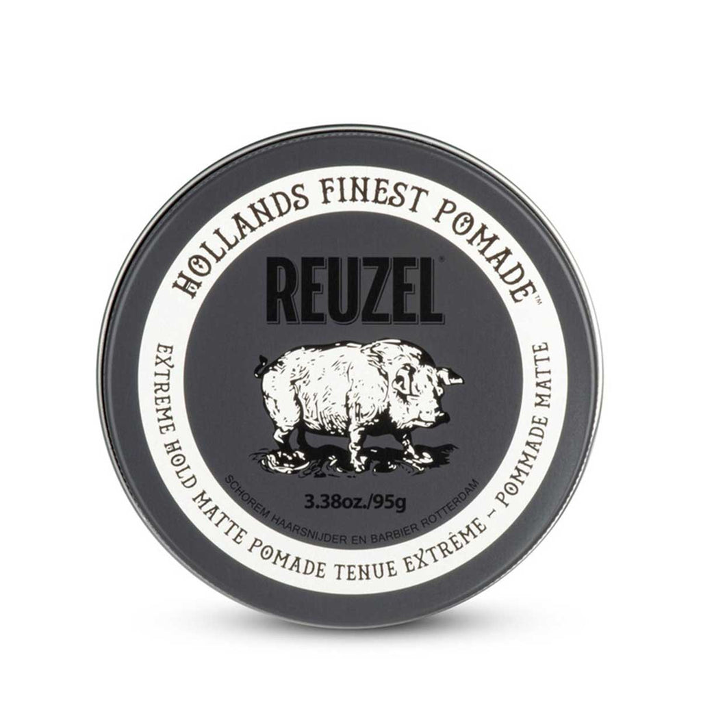 Reuzel Extreme Hold Matte Pomade 95g Mannenzaak nl Reuzel Extreme Hold Matte Pomade 95g Mannenzaak nl