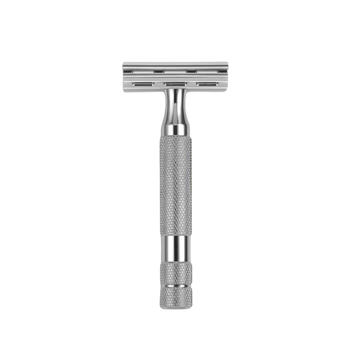 6C Safety Razor White Chrome