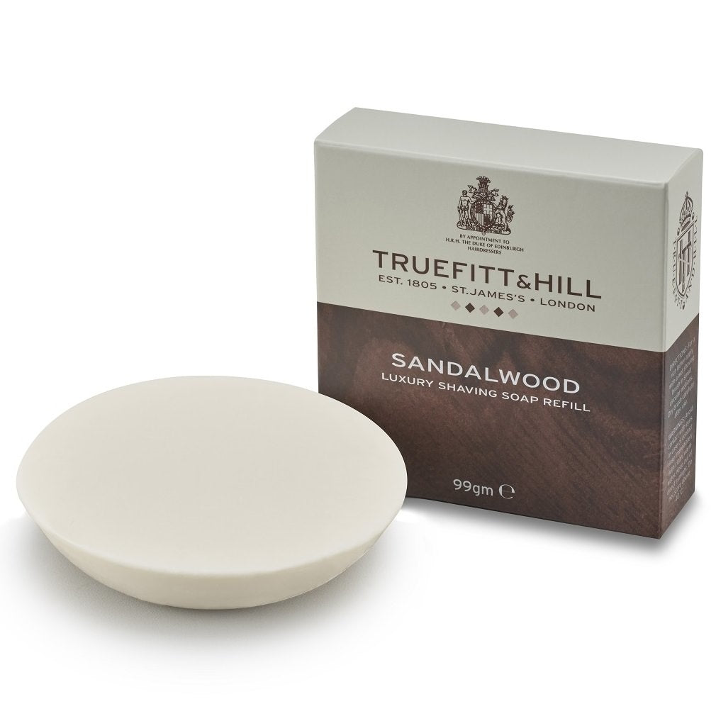 Sandalwood Scheerzeep - Navulverpakking 100g