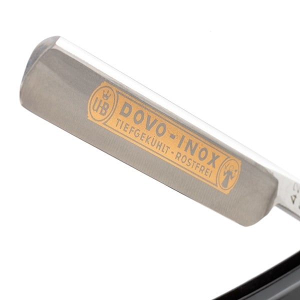 Straight Razor Inox Zwart 3/8